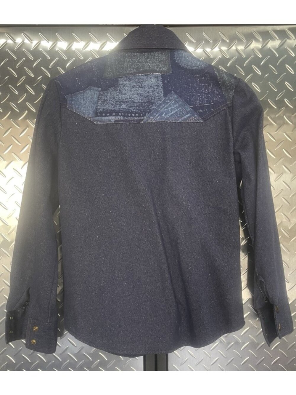 Vintage 70s Kennington California Women's Western Patchwork Shirt Size 7 - Picture 3 of 10